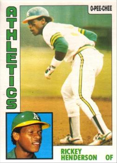 1984 O-Pee-Chee Baseball Cards 230     Rickey Henderson